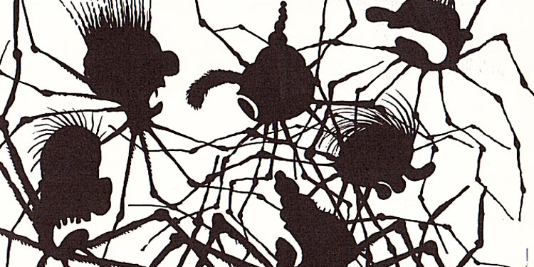 איור מתוך הספר אננסי. עיבוד: שלמה אבס; איורים: דני קרמן