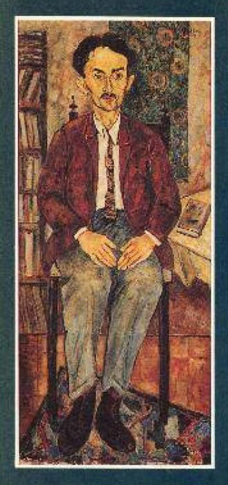 דיוקן של אליעזר שטיינמן. ציור של חיים גליקסברג 