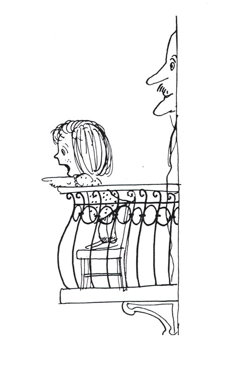 איור של דני קרמן מהספר שיחות עם הנכדה מאת אליעזר שטיינמן