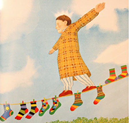 איור מהספר אבא שלי מאת אנתוני בראון