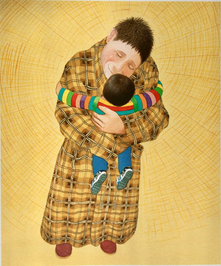 איור מהספר אבא שלי מאת אנתוני בראון