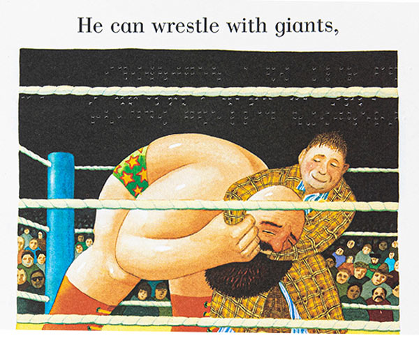 איור מהספר אבא שלי מאת אנתוני בראון