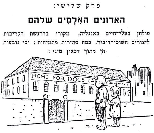 פרק שלישי: האדונים האִלְמִים שלהם פולחן בעלי חיים באנגליה. מקורו בהרגשת הקריבות ליצורים חשוכי דיבור. כמה סתירות מתמיהות : וכי נובעות הן מתוך דכאון מיני ? 